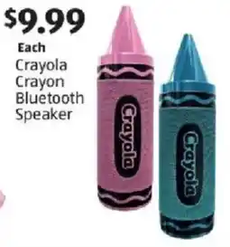 Aldi Crayola crayon bluetooth speaker offer