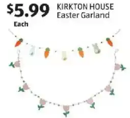 Aldi Kirkton house easter garland offer