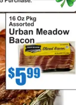 SuperFresh 16 Oz Pkg Assorted Urban Meadow Bacon offer