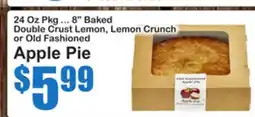 SuperFresh 24 Oz Pkg ... 8 Baked Double Crust Lemon, Lemon Crunch or Old Fashioned Apple Pie offer