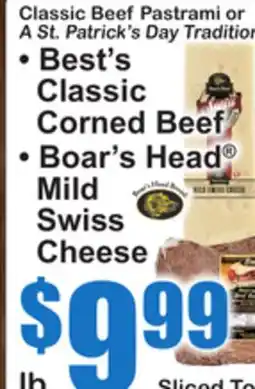 SuperFresh Classic Beef Pastrami or A St. Patrick's Day Tradition offer