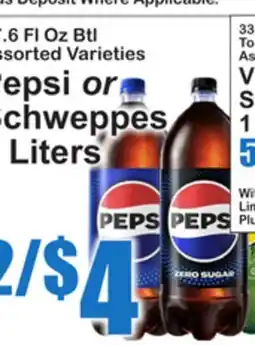 SuperFresh Pepsi or Schweppes offer