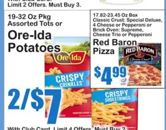 SuperFresh 19-32 Oz Pkg Assorted Tots or Ore-Ida Potatoes offer