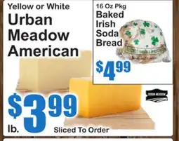 SuperFresh Yellow or White Urban Meadow American, 16 Oz Pkg Baked Irish Soda Bread offer