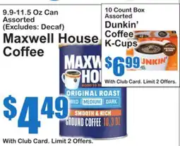 SuperFresh Maxwell House Coffee offer