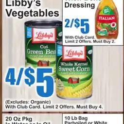 SuperFresh Libby's Vegetables offer