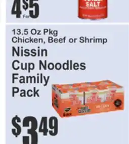 SuperFresh Nissin Cup Noodles Family Pack offer