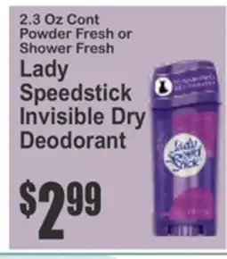 SuperFresh Lady Speedstick Invisible Dry Deodorant offer