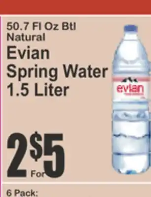 SuperFresh Evian Spring Water offer