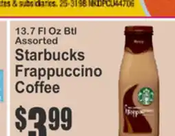 SuperFresh Starbucks Frappuccino Coffee offer
