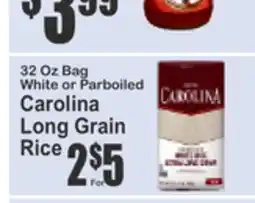 SuperFresh 32 Oz Bag White or Parboiled Carolina Long Grain Rice offer