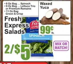 SuperFresh Fresh Express Salads offer