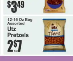 SuperFresh 12-16 Oz Bag Assorted Utz Pretzels offer