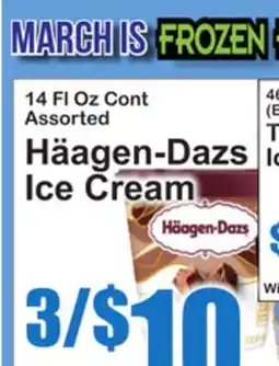 SuperFresh 14 FL Oz Cont Assorted Häagen-Dazs Ice Cream offer