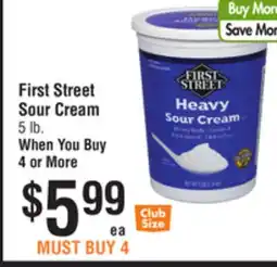 Smart & Final First Street Sour Cream offer