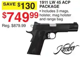 Dunham's Sports 1911 LW 45 ACP PACKAGE offer