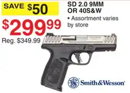 Dunham's Sports SMITH & WESSON SD 2.0 9MM OR 40 S&W offer