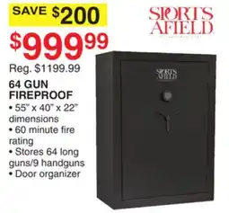 Dunham's Sports SPORTS AFIELD 64 GUN FIREPROOF offer