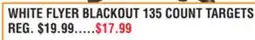 Dunham's Sports WHITE FLYER BLACKOUT 135 COUNT TARGETS offer
