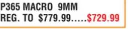 Dunham's Sports SIG SAUER P365 MACRO 9MM offer