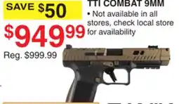 Dunham's Sports TTI COMBAT 9MM offer