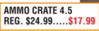 Dunham's Sports AMMO CRATE 4.5 offer