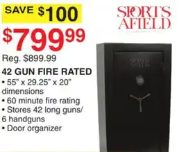 Dunham's Sports SPORTS AFIELD 42 GUN FIRE RATED offer