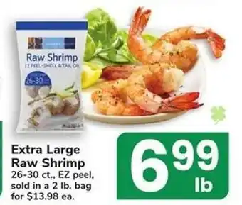 Safeway Extra Large Raw Shrimp offer