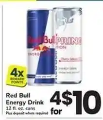 Safeway Red Bull Energy Drink offer