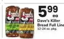 Safeway Dave's Killer Bread Full Line offer