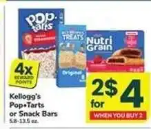 Safeway Kellogg's Pop-Tarts or Snack Bars offer