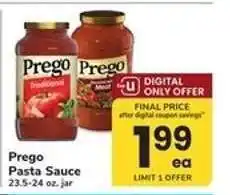 Safeway Prego Pasta Sauce offer