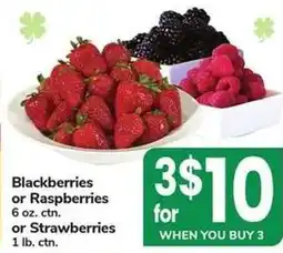 Safeway Blackberries, Raspberries, or Strawberries offer