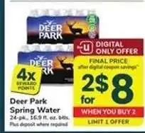Safeway Deer Park Spring Water offer