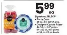 Safeway Signature SELECT Party Supplies offer