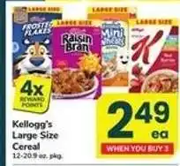 Safeway Kellogg's Large Size Cereal offer