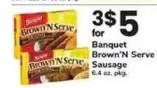 Safeway Banquet Brown'N Serve Sausage offer