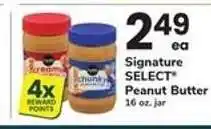 Safeway Signature Select Peanut Butter offer