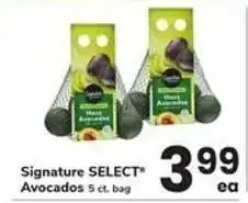 Safeway Signature Select Avocados offer