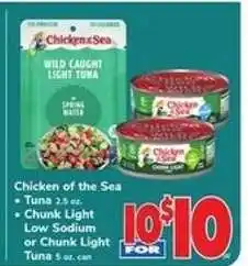 Safeway Chicken of the Sea Tuna offer