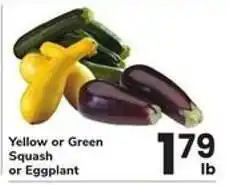 Safeway Yellow or Green Squash or Eggplant offer