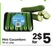 Safeway Mini Cucumbers offer