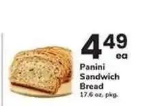 Safeway Panini Sandwich Bread offer