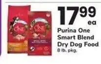 Safeway Purina ONE Smart Blend Dry Dog Food offer