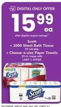 Safeway SCOTT offer