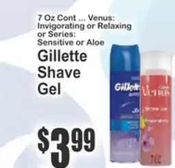 Almonte's Food Dynasty Marketplace Gillette Shave Gel offer