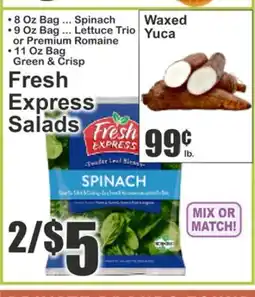 Almonte's Food Dynasty Marketplace Fresh Express Salads offer