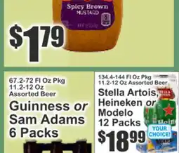 Food Universe Stella Artois Guiness or San Miguel offer