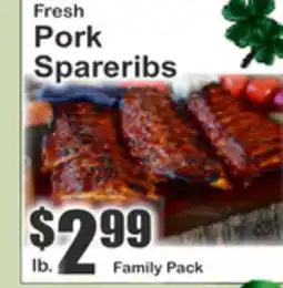 Key Food Fresh Pork Spareribs offer