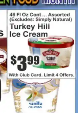 Key Food Turkey Hill Ice Cream offer